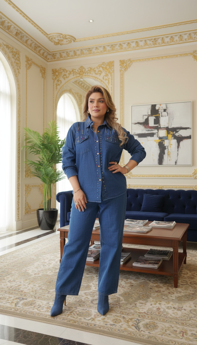 Multi stud Cord Set| FREE SIZE TILL  XXL(44)