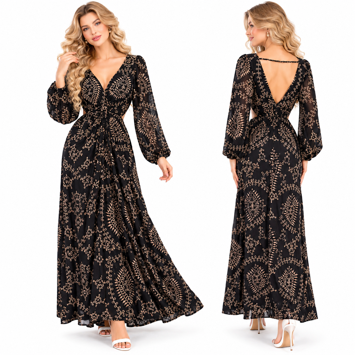 BACKLESS DRESS