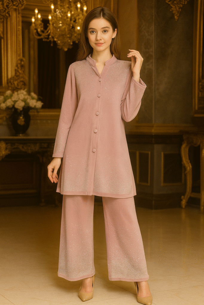 Studded stone coat set size 3XL (46) TO 5XL (50)