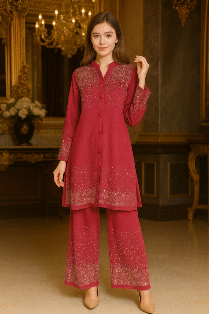 Studded stone coat set size 3XL (46) TO 5XL (50)