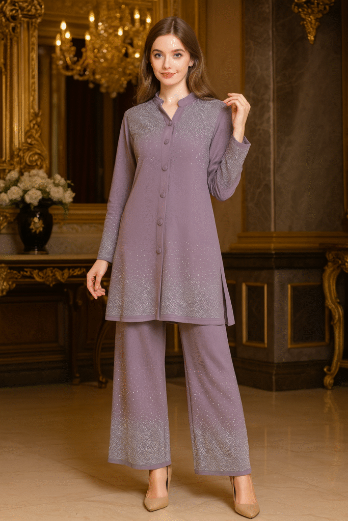 Studded stone coat set size 3XL (46) TO 5XL (50)