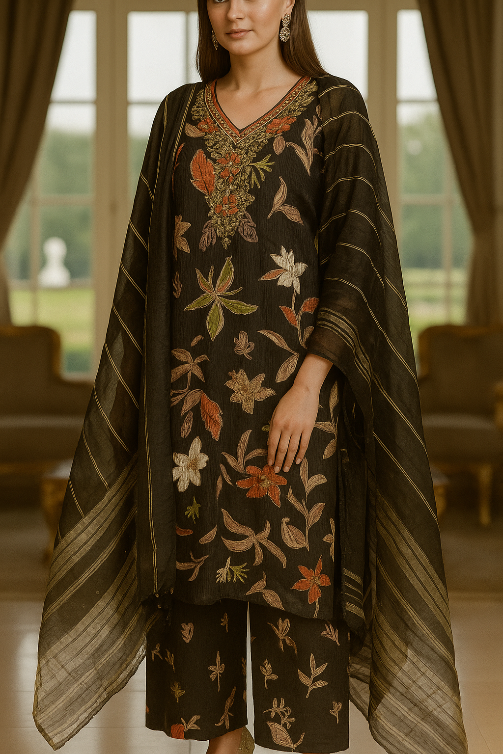 Embellished suit  3XL(46) TO 5XL (50)