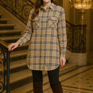 Premium Long Checkered woolen Shirt combo set | Size till to XXL (44)