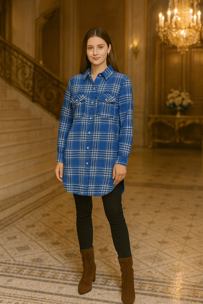 Premium Long Checkered woolen Shirt combo set | Size till to XXL (44)