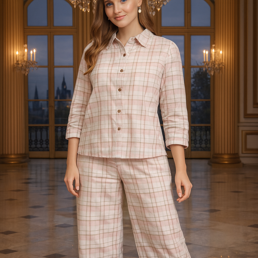 Check coat set Size free size till to XXL (44