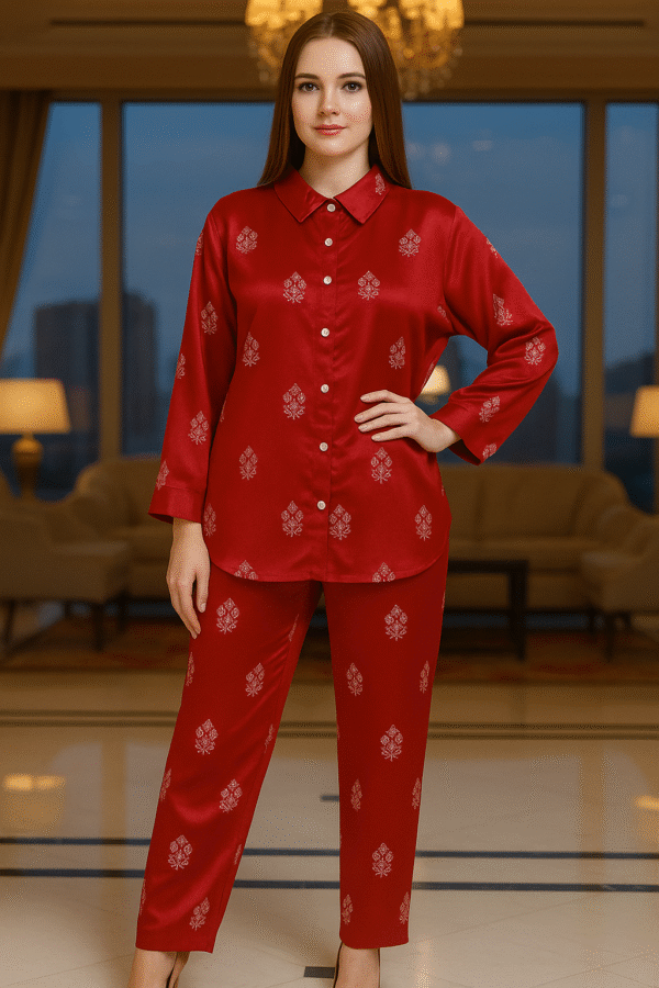 Women’s Silk Blend Cord set | Free Size Till 3XL (46) – 5XL (50)