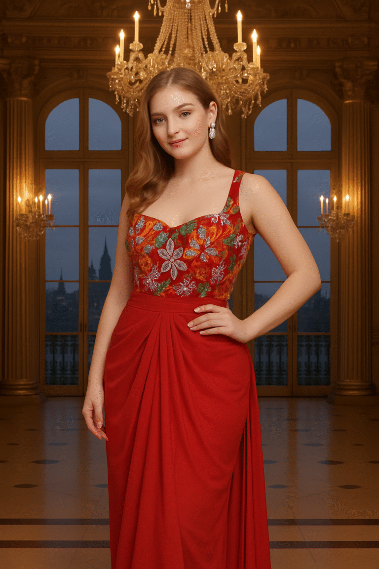 Luxe  Drape Saree | M (38) - XXL (44)