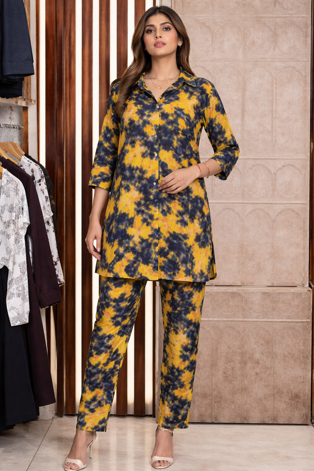 PRINTED KURTA STYLE CORDSET