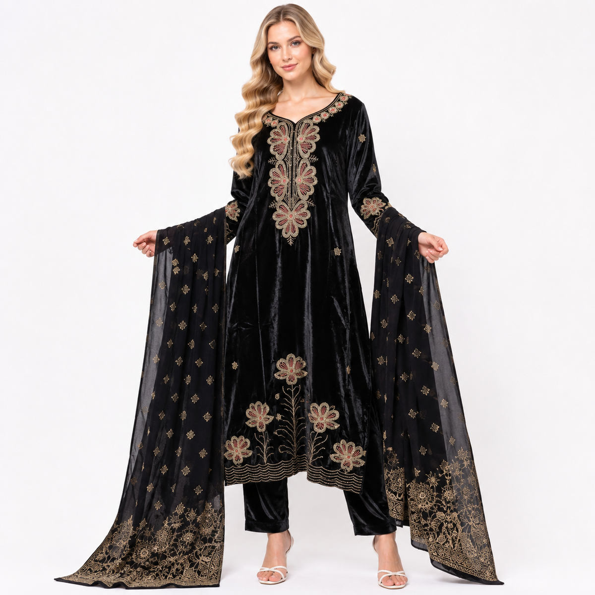 shinnig embroidery suit