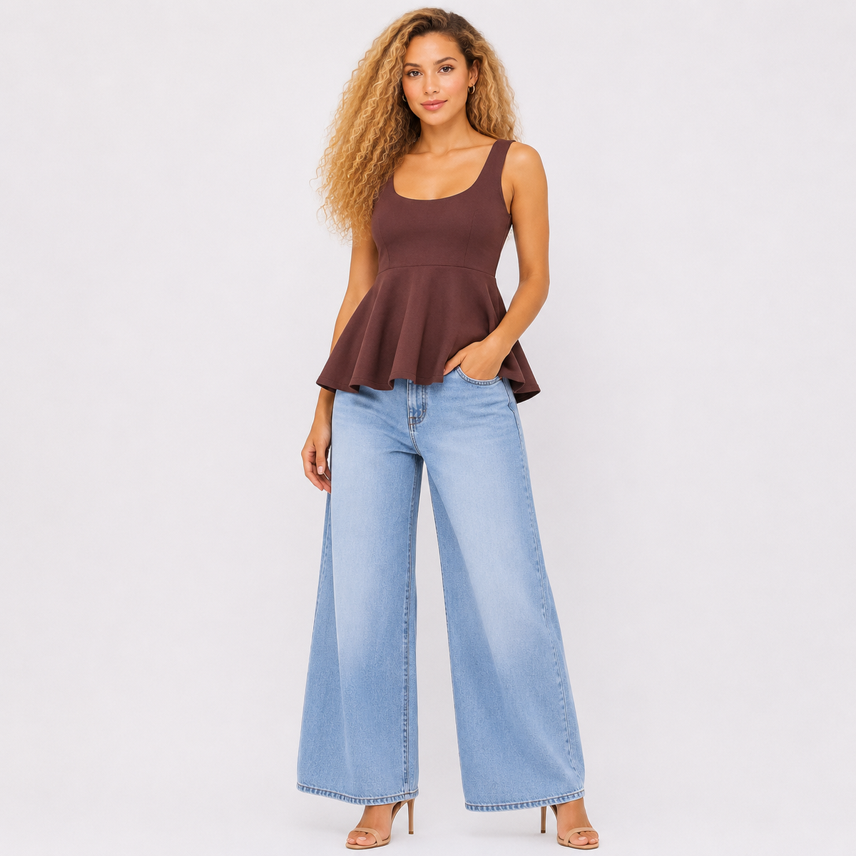 peplum style top