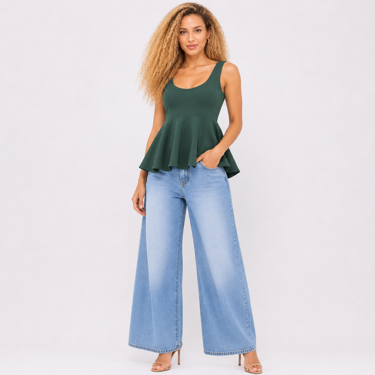peplum style top