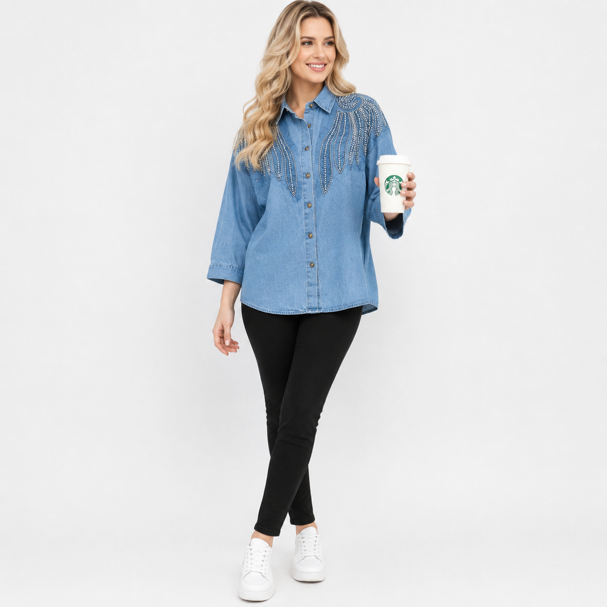 denim wings shirt
