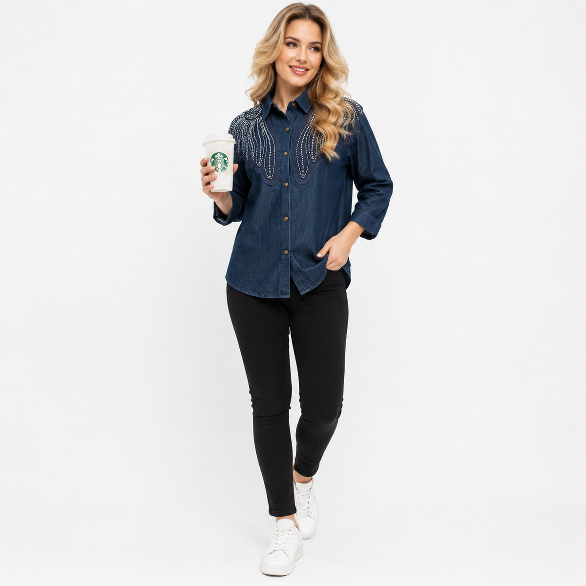 denim wings shirt