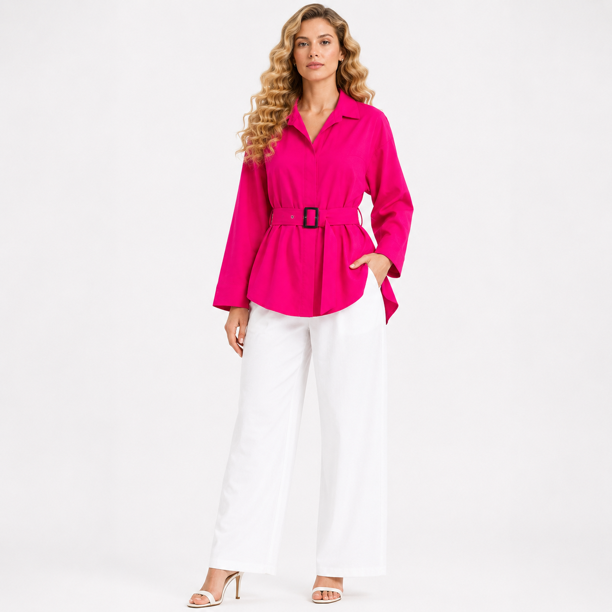 puplum style cotton cord set