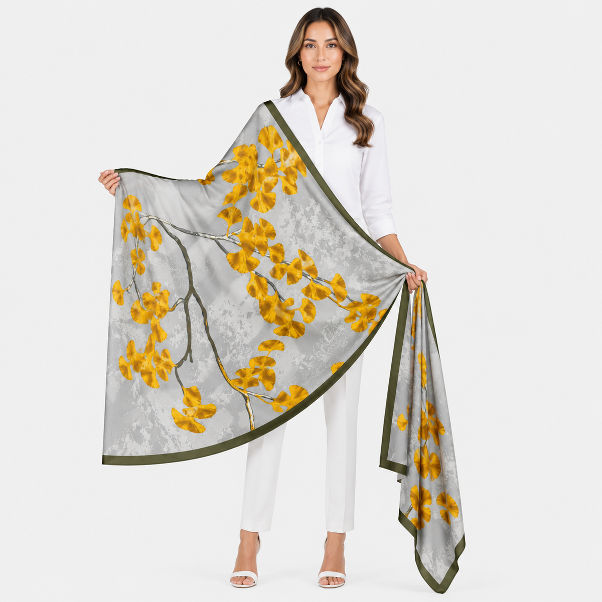 yellow scarf