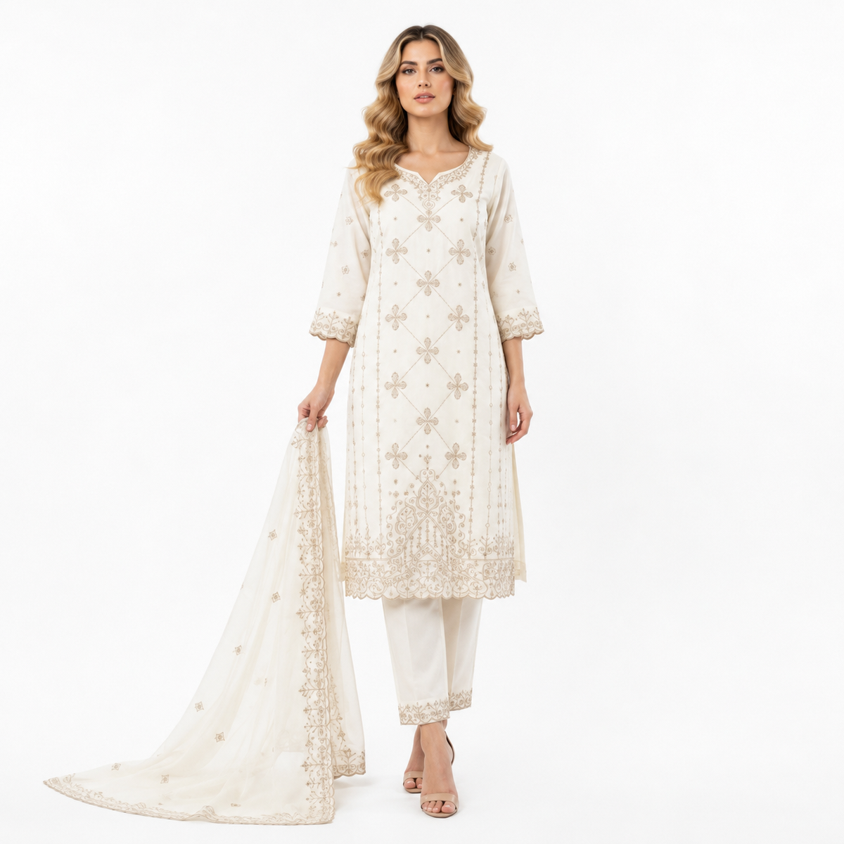 CUT DNA FULL EMBROIDERY SUIT