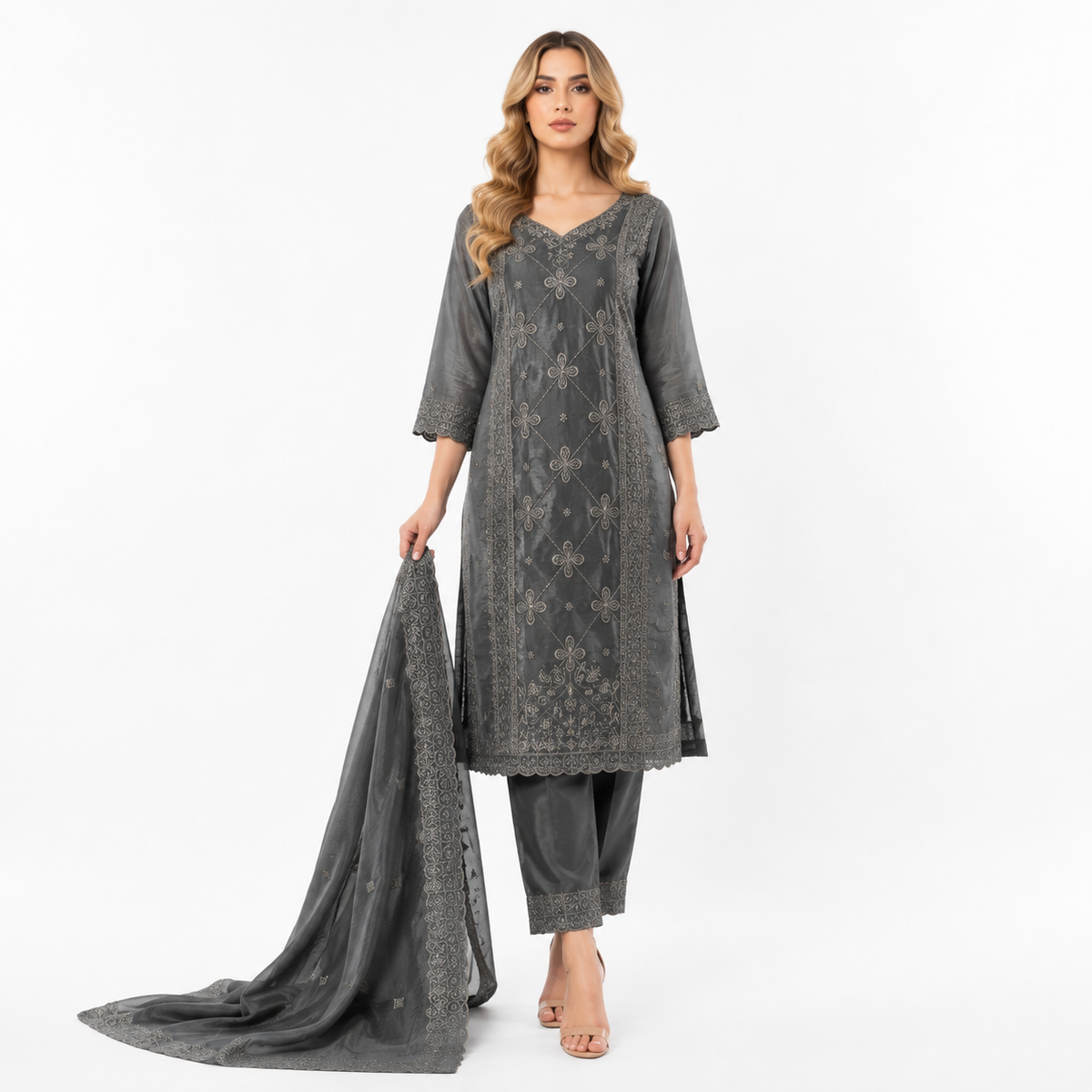 CUT DNA FULL EMBROIDERY SUIT