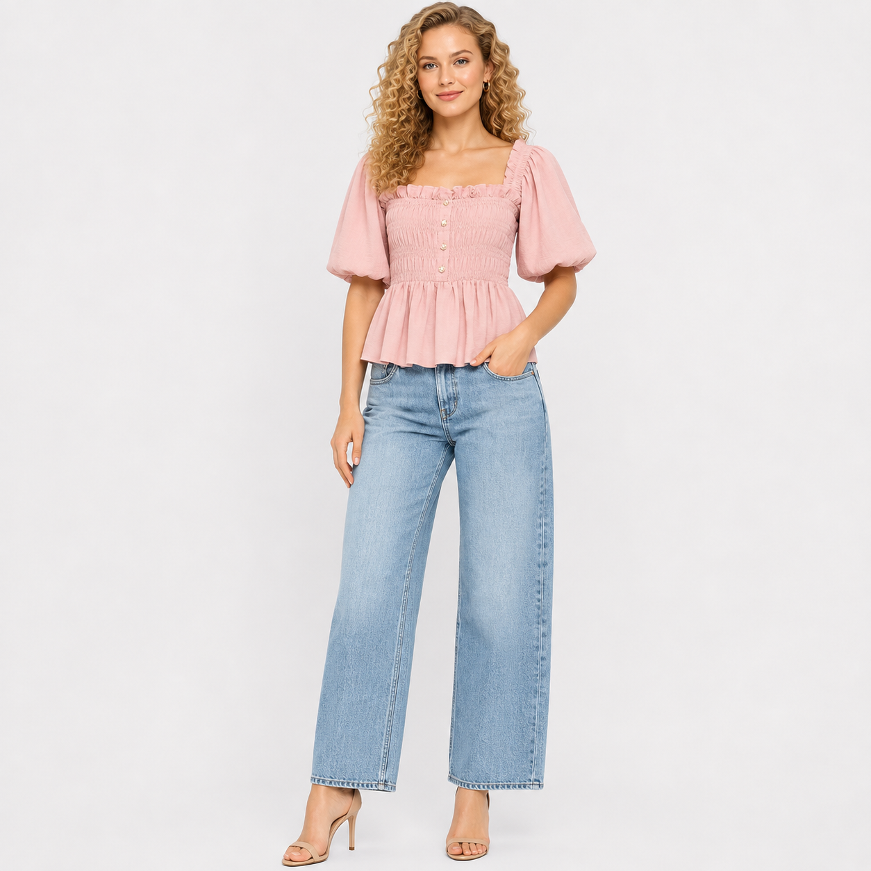 crop smock top