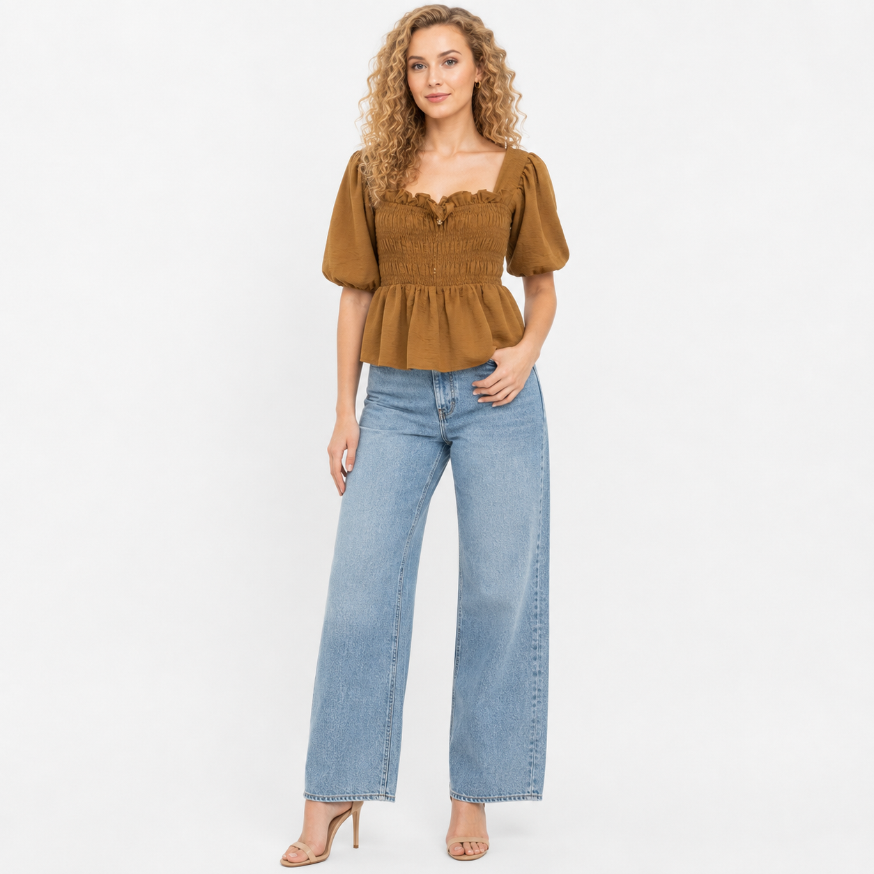 crop smock top