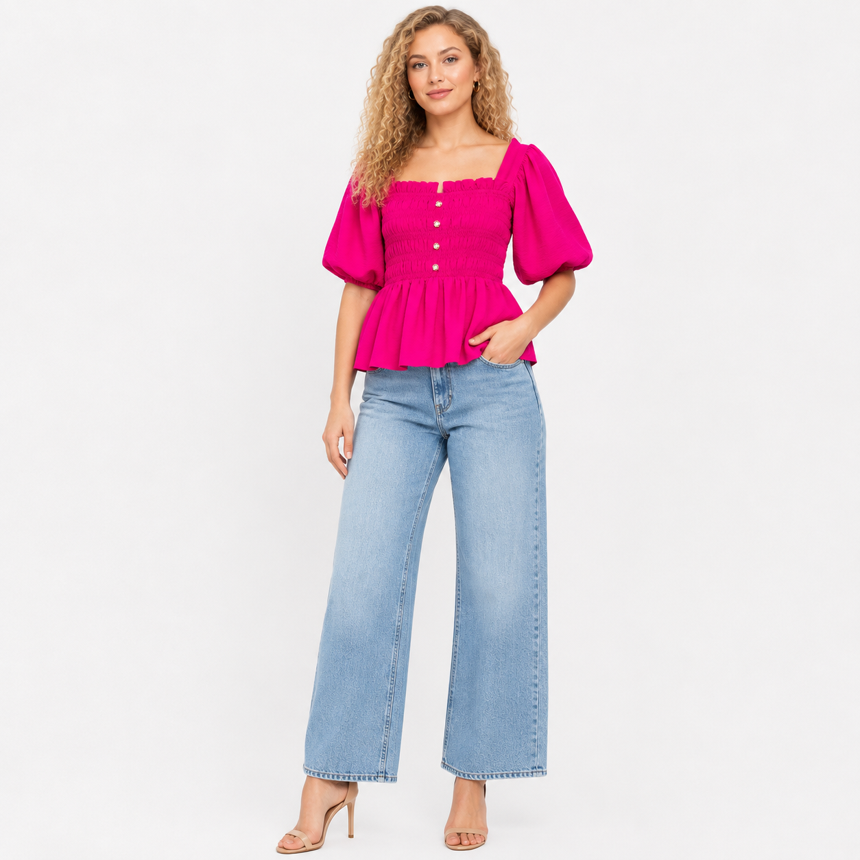 crop smock top