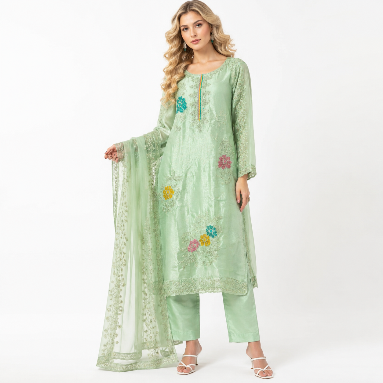 Premium Chanderi Silk Blend suits