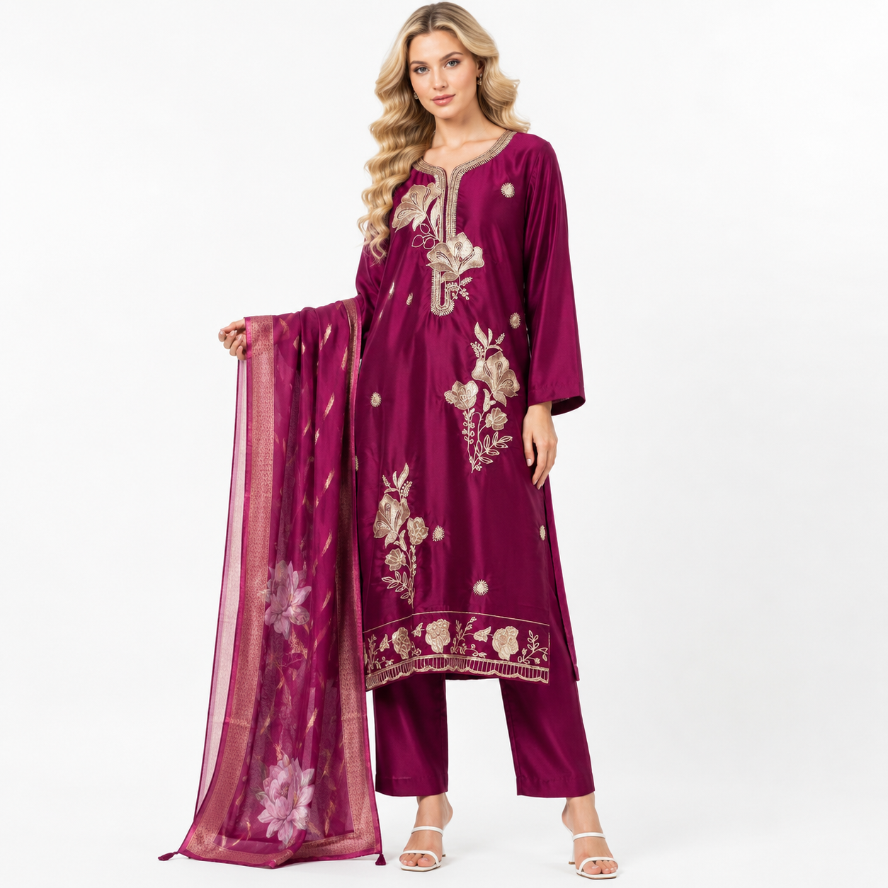 wine 3d flower suit