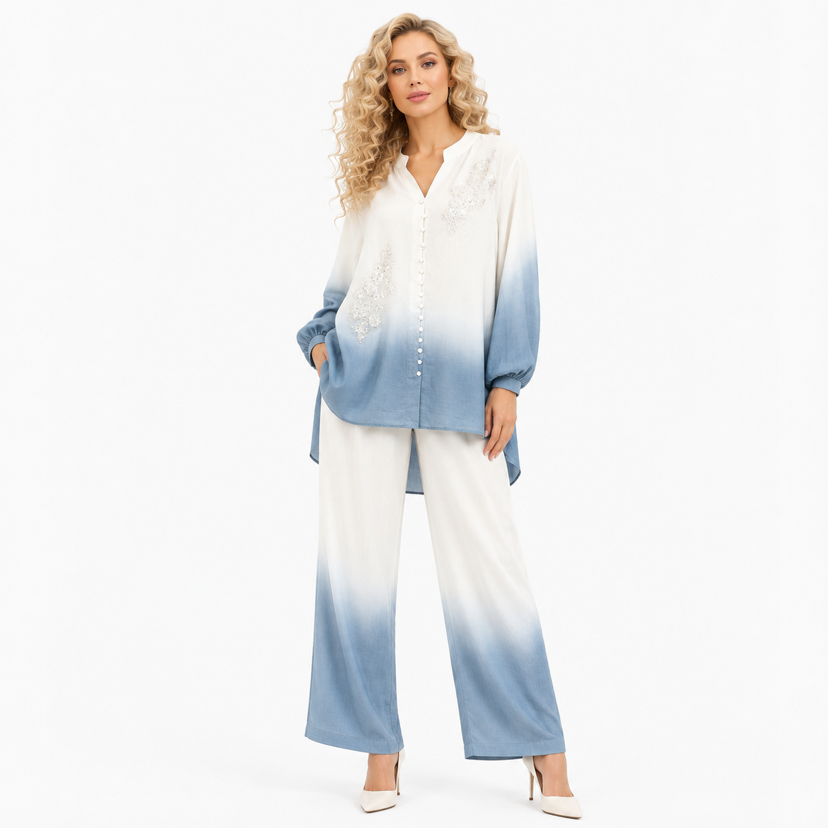 2 shade cut dana patch plus size cord set