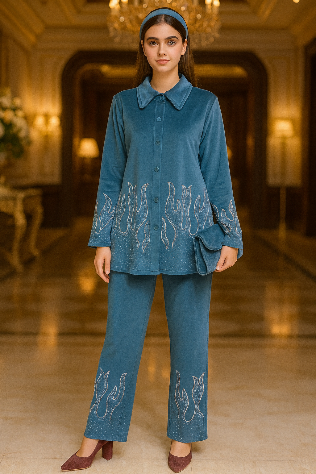 VELVET FIRE CORD SET GOOD  TILL TO 2XL