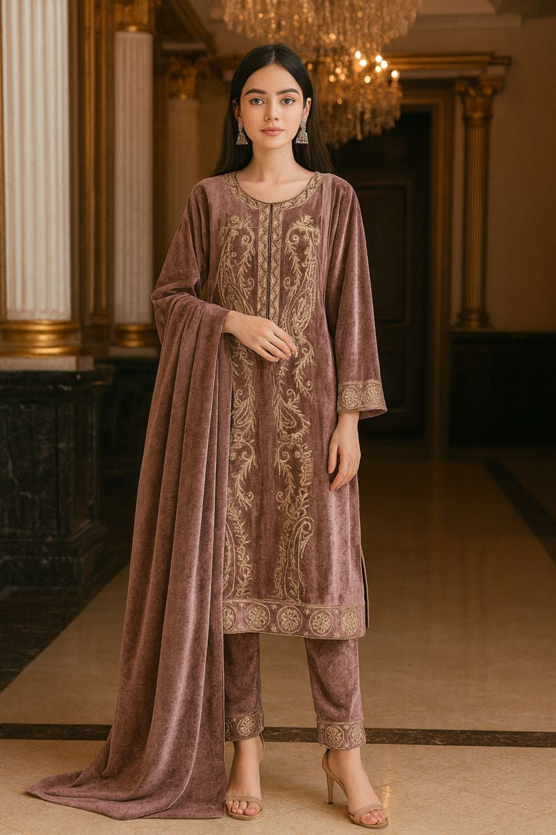 velvet suits flower design free size till to 2xl