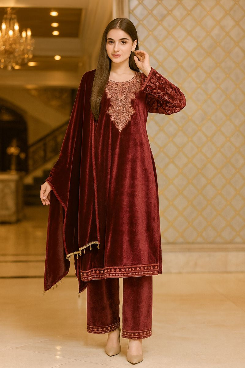 velvet suit free size till to 4xl ,5xl