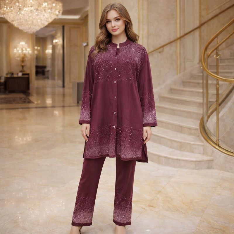 Swarovski velvet cord set free size 6xl