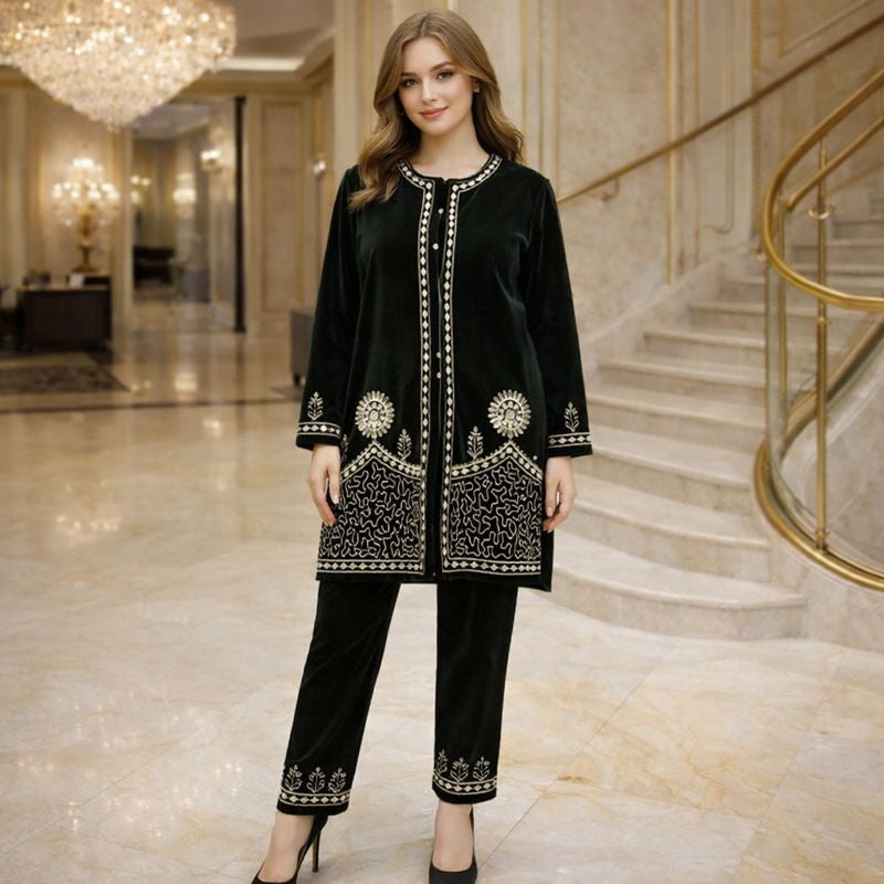 velvet cord set free size till to xl