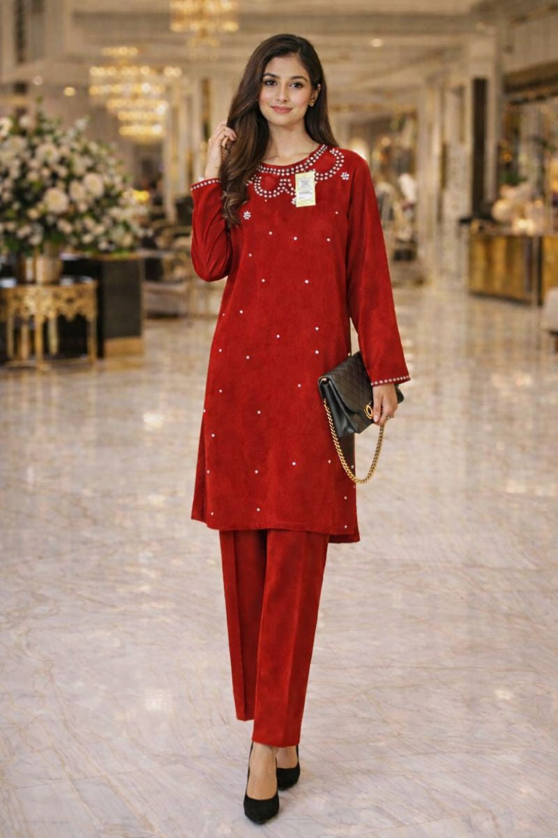 SOLITAIRE CUT WORK CORD SET FREE SIZE TILL TO 3XL