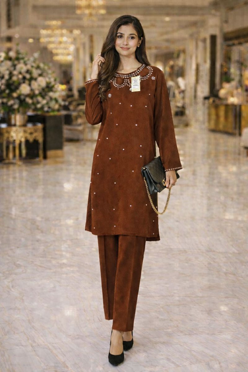 SOLITAIRE CUT WORK CORD SET FREE SIZE TILL TO 3XL