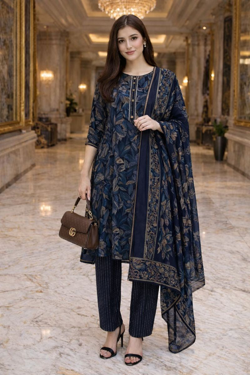 PACHMINA FLOWER DESIGN FREE SIZE TILL TO XL ,2XL