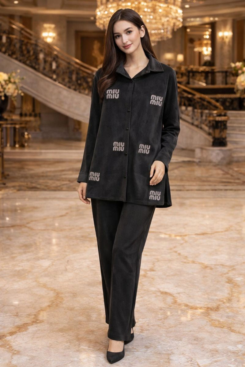 MIU WORK  CORDSET FREE SIZE TILL TO 5XL