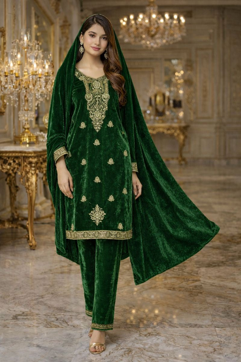 VELVET SUIT free size till to2xl