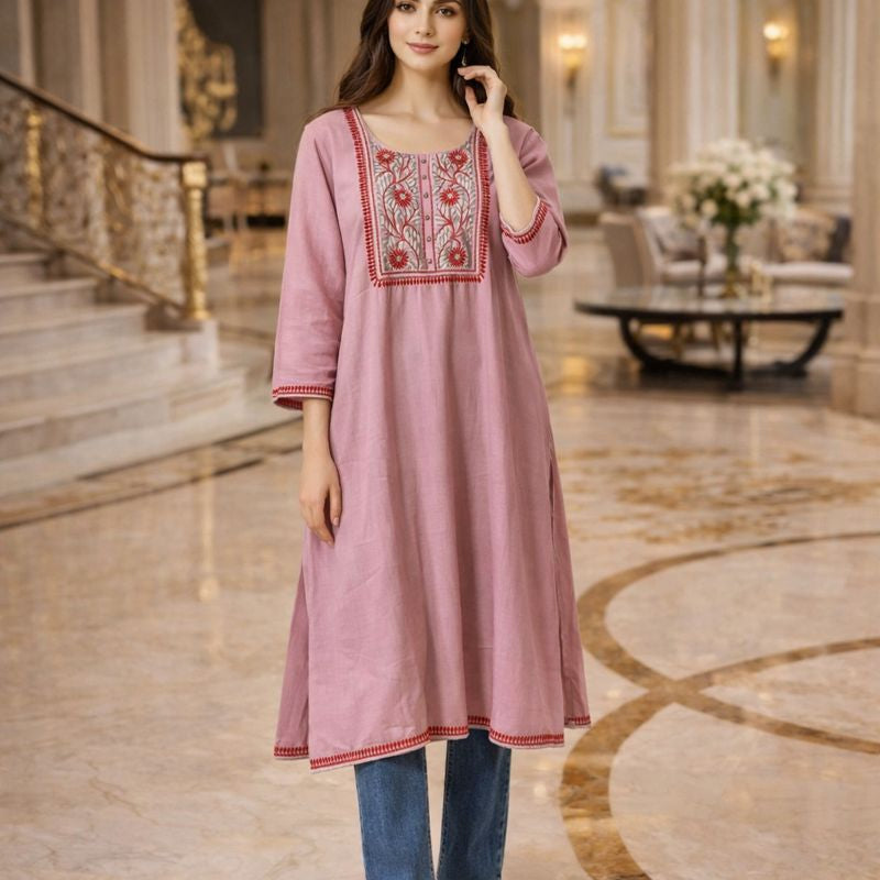 SUMMER KURTI FREE SIZE TILL TO 2XL