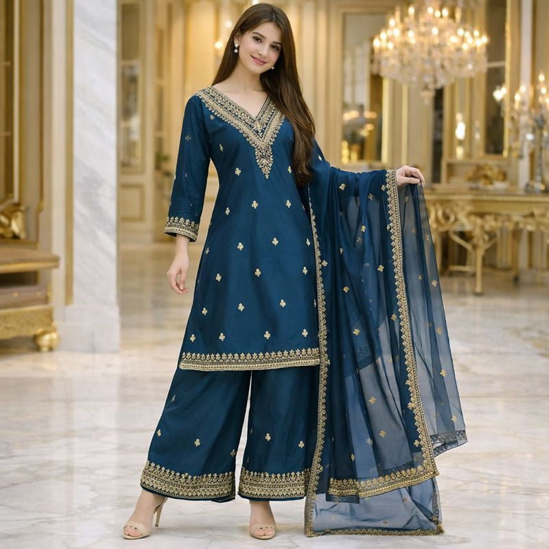 part wear plazzo suit