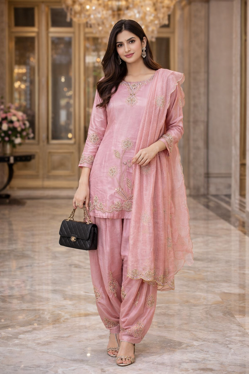 SHORT KURTI WITH FARSI SALWAR  GOOD TILL TO 5XL