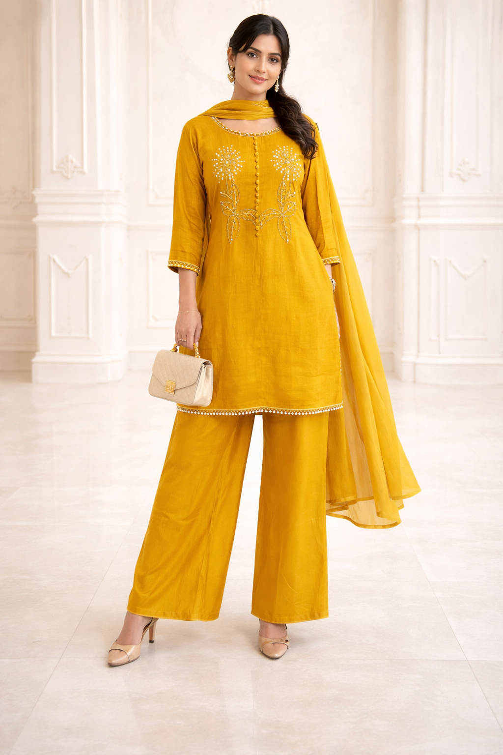 SHORT KURTI PLAZZO GOOD TILL TO 2XL