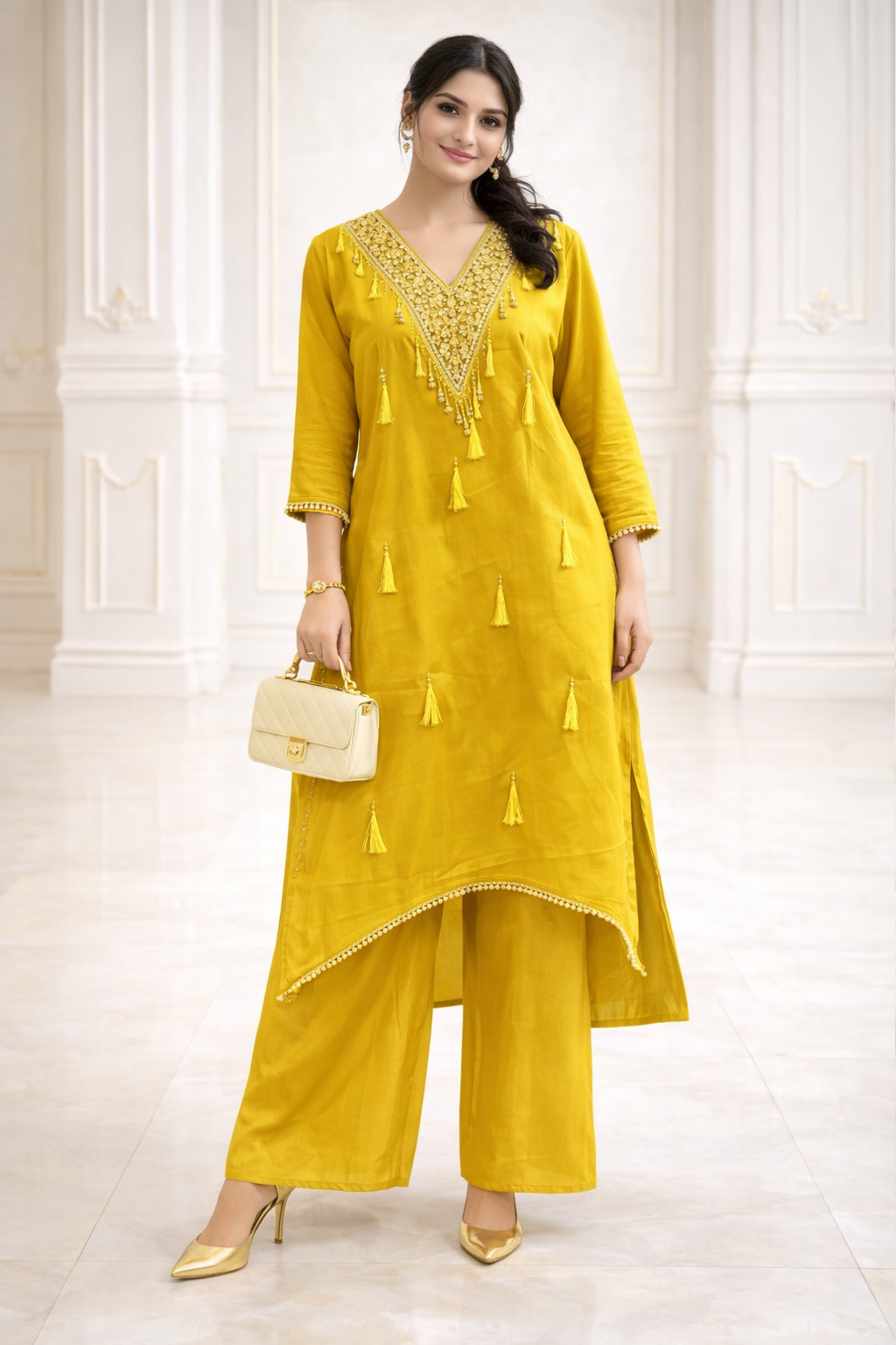 2pc cord set embroided work good till to 2xl