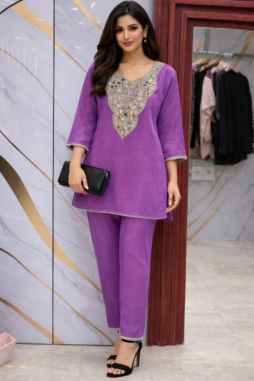 MIRROR WORK PARTY WEAR CORDSET