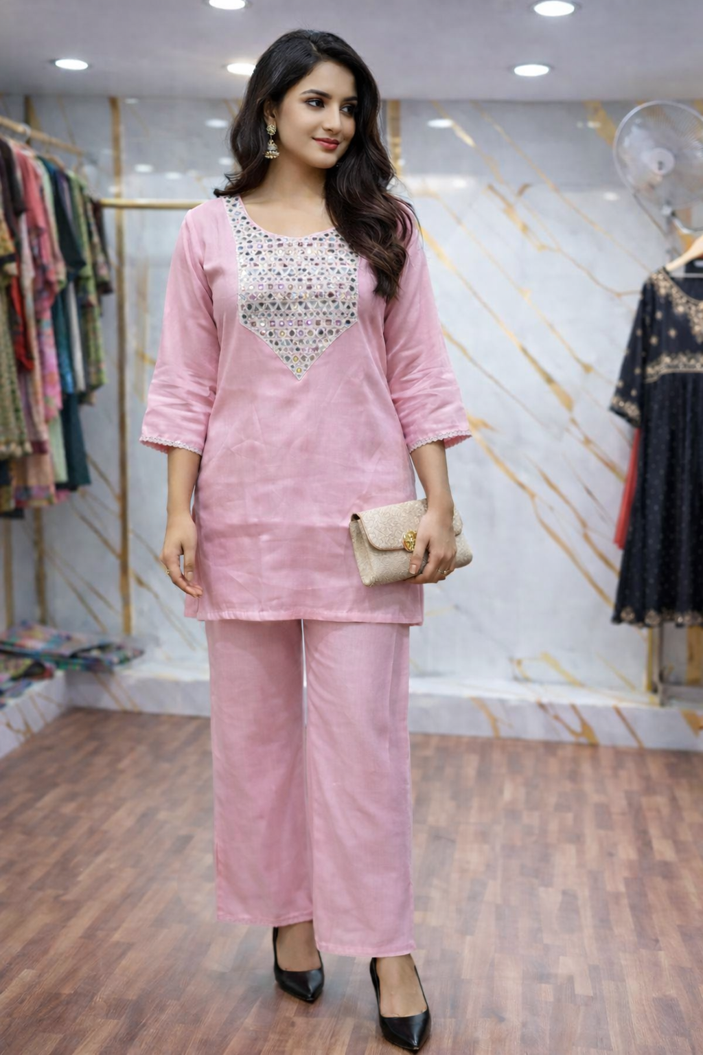 MIRROR WORK PARTY WEAR CORDSET