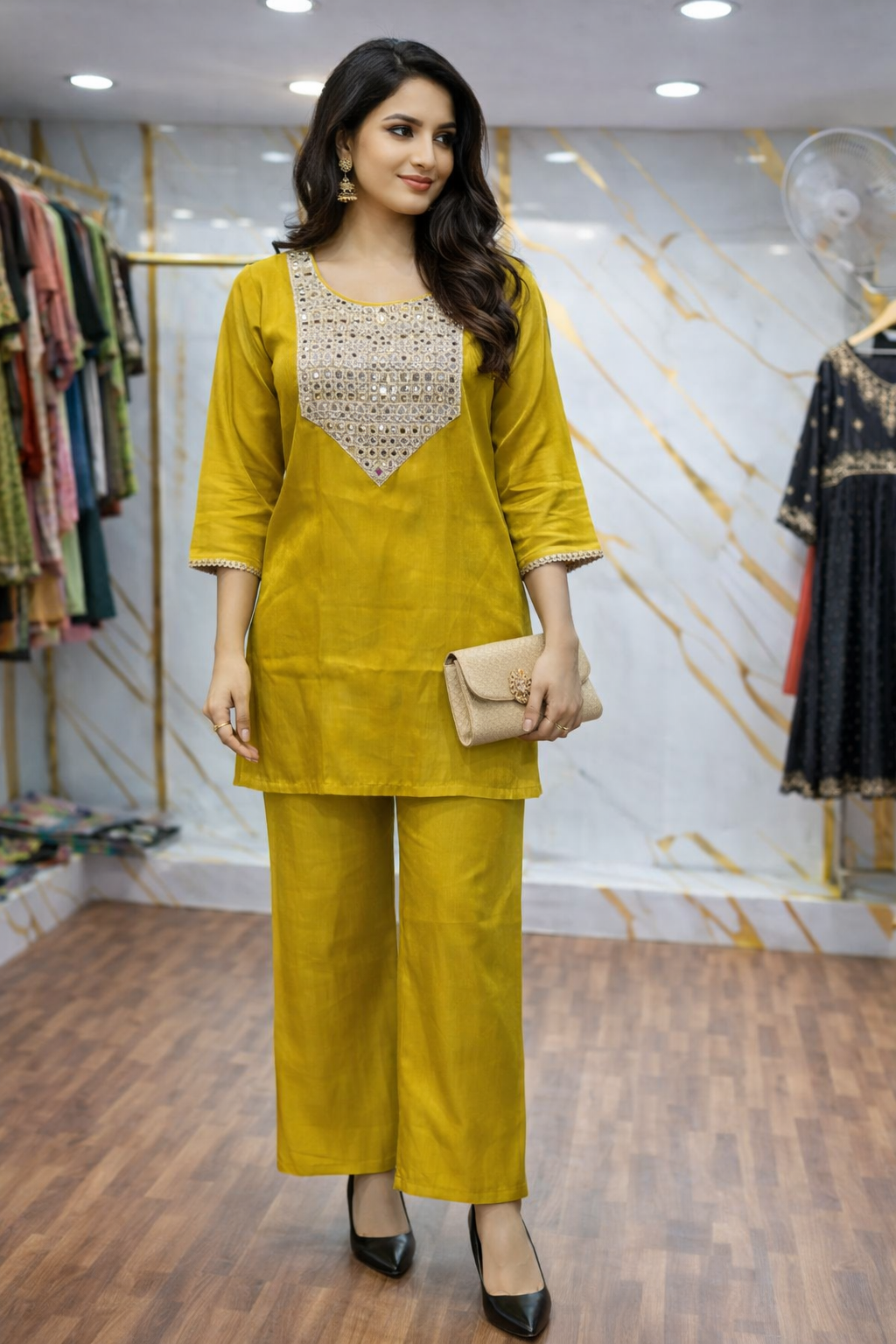 MIRROR WORK PARTY WEAR CORDSET
