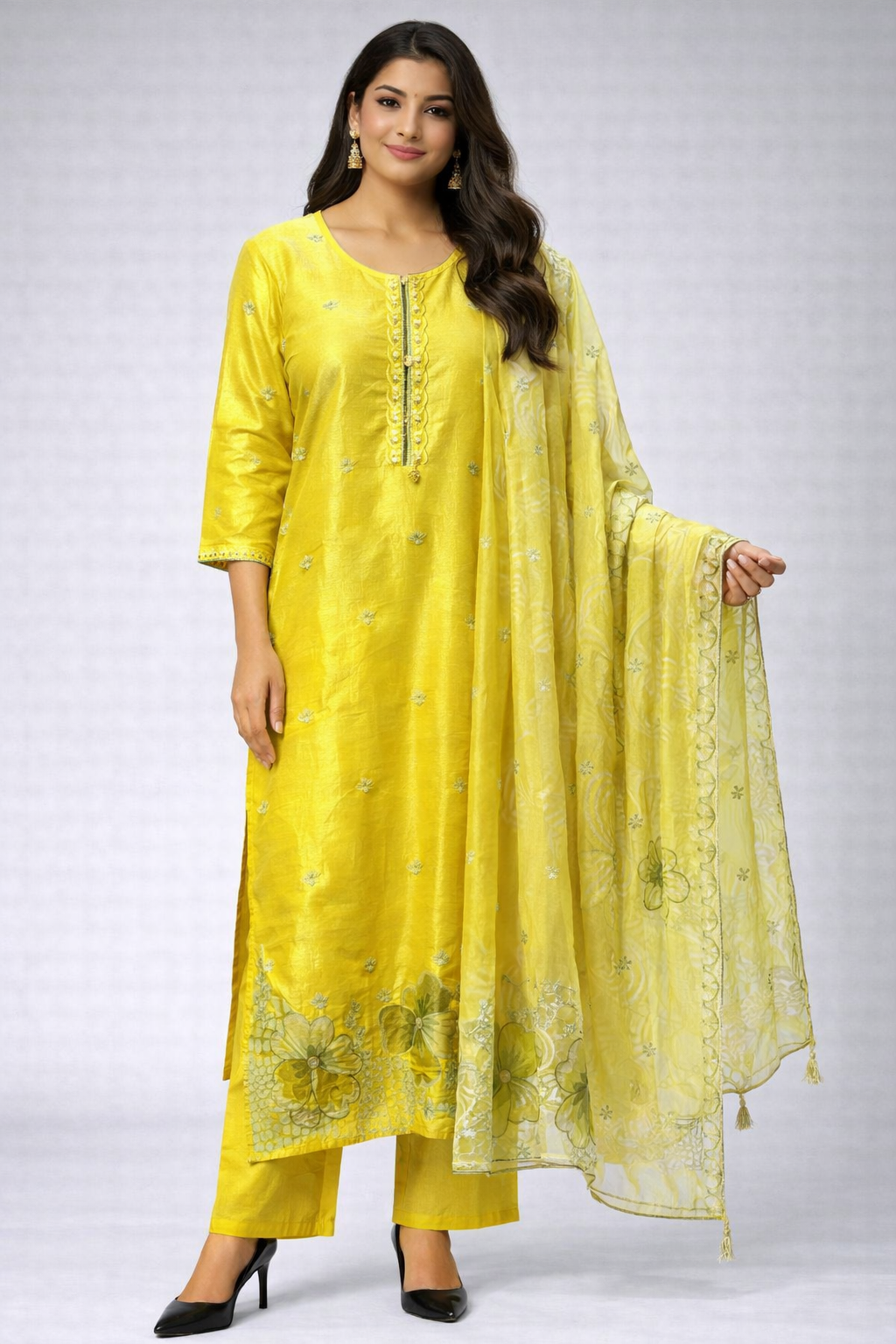 BEAUTIFUL ORGANZA FEBRIC SUIT GOOD TILL TO 5XL