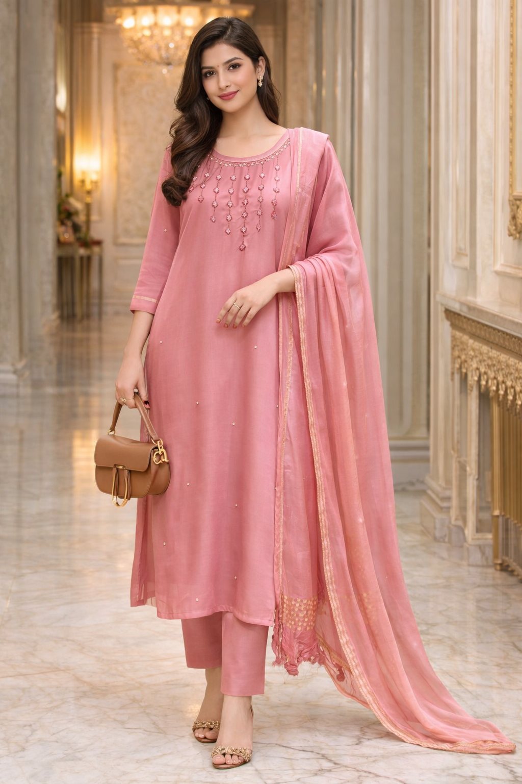 COTTON SUITS  PLAIN DUPPATA