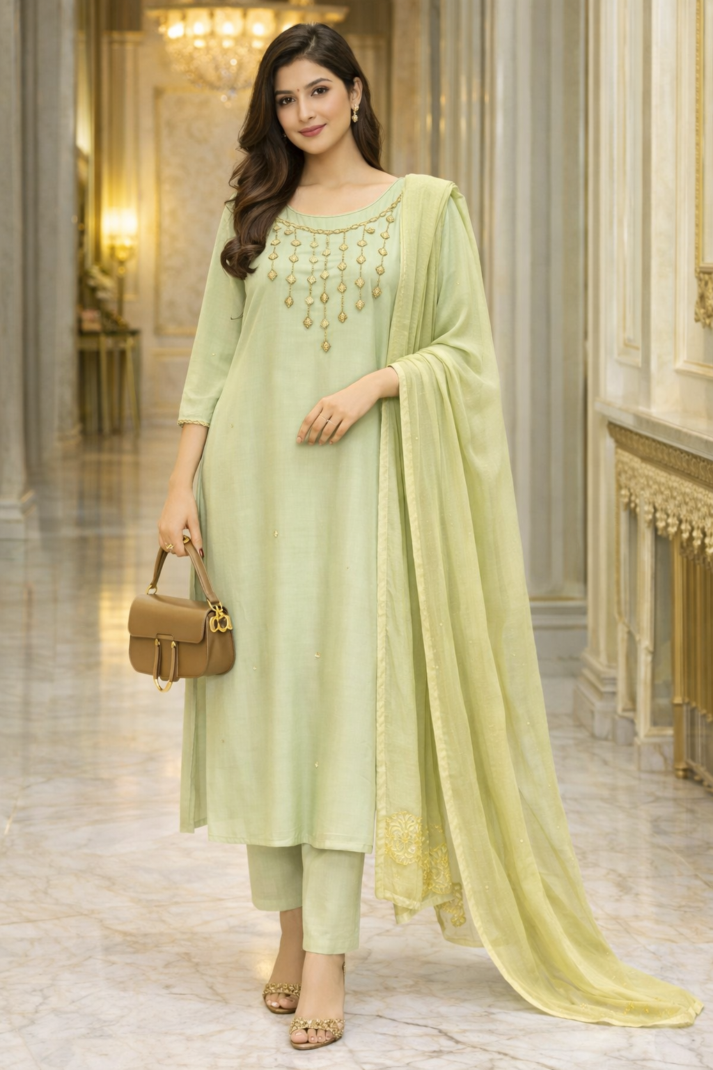 COTTON SUITS  PLAIN DUPPATA