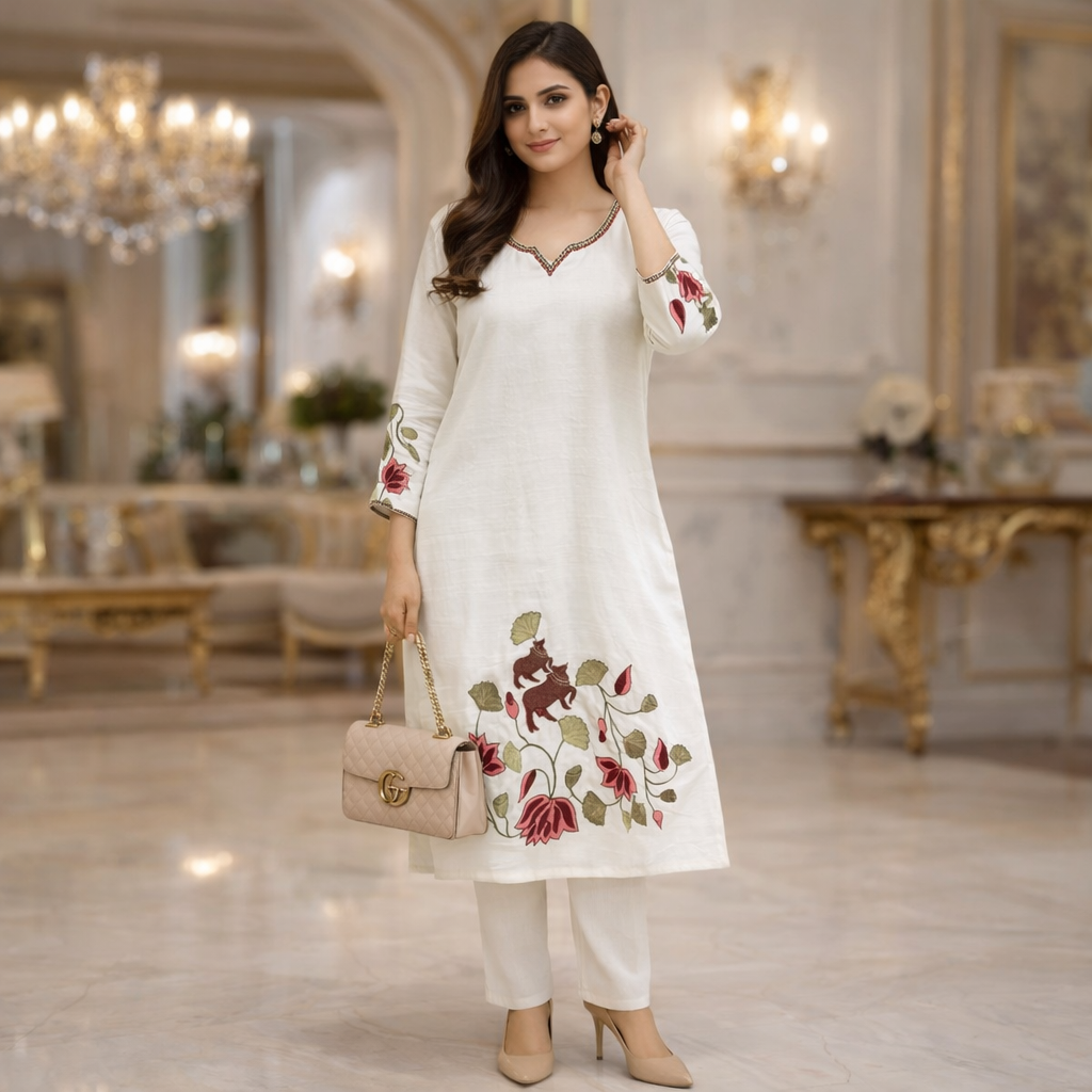 FLOWER PRINTE CORD SET