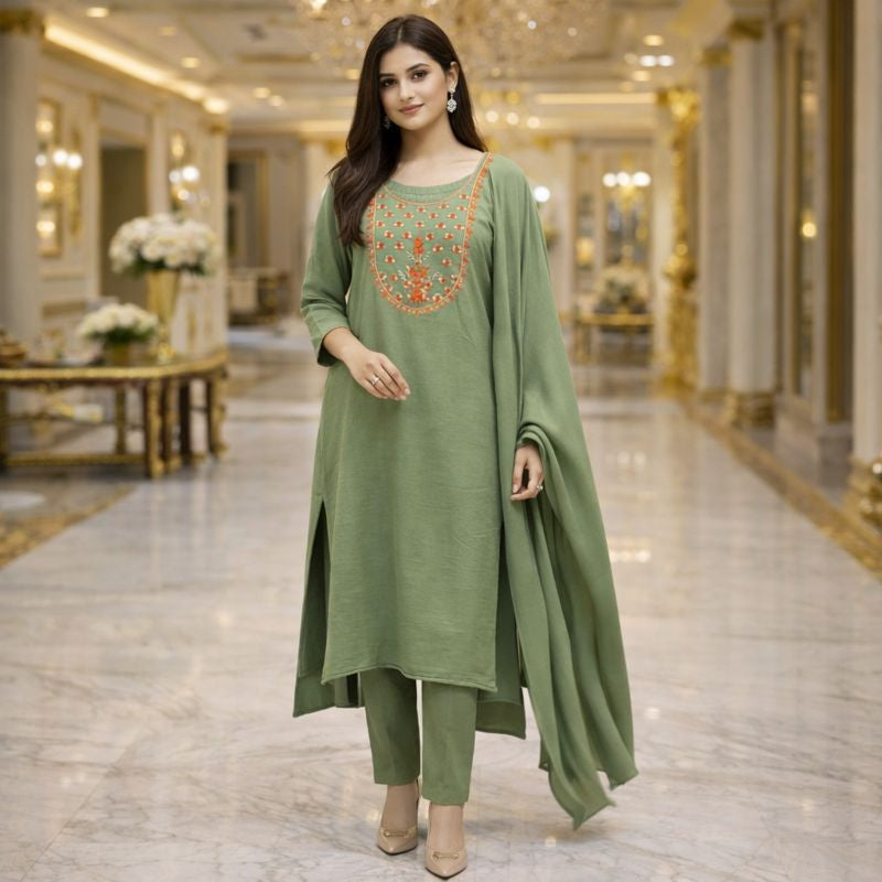 VELVET SUIT FREE SIZE TILL TO 3XL